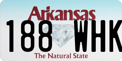 AR license plate 188WHK