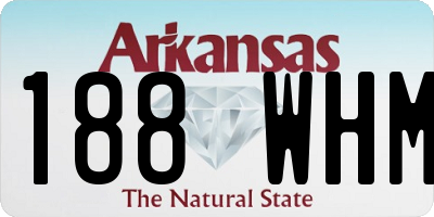 AR license plate 188WHM