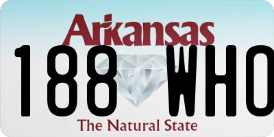 AR license plate 188WHO