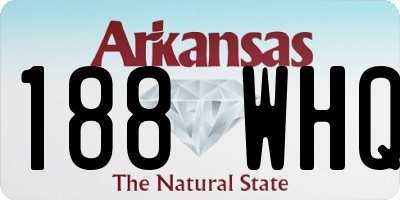 AR license plate 188WHQ