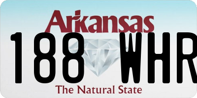AR license plate 188WHR