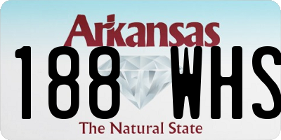 AR license plate 188WHS