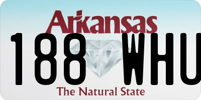 AR license plate 188WHU