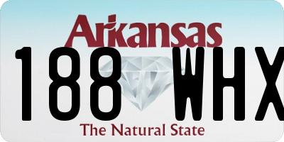 AR license plate 188WHX