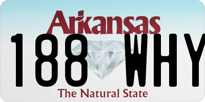 AR license plate 188WHY