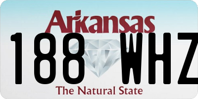 AR license plate 188WHZ