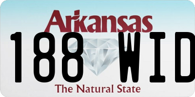 AR license plate 188WID