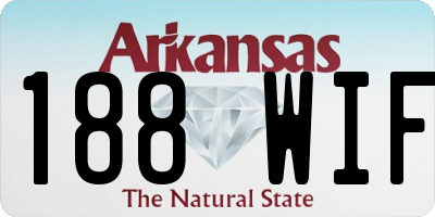 AR license plate 188WIF