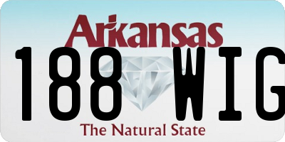 AR license plate 188WIG