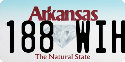 AR license plate 188WIH
