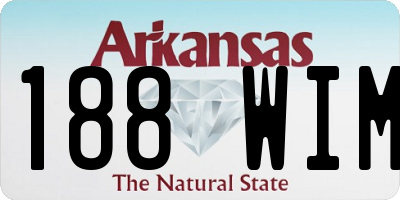 AR license plate 188WIM