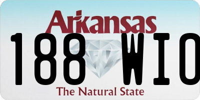 AR license plate 188WIO