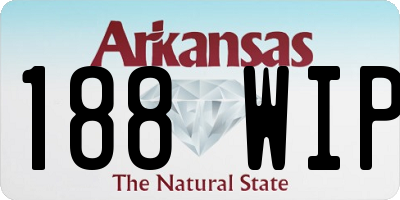 AR license plate 188WIP
