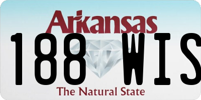AR license plate 188WIS