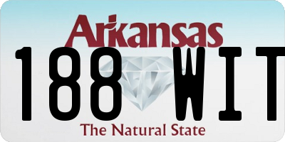 AR license plate 188WIT