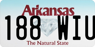 AR license plate 188WIU