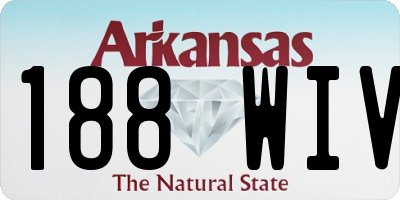 AR license plate 188WIV