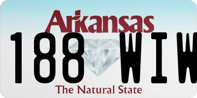 AR license plate 188WIW