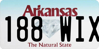 AR license plate 188WIX