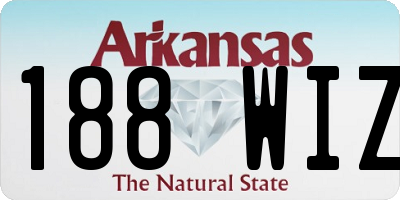 AR license plate 188WIZ