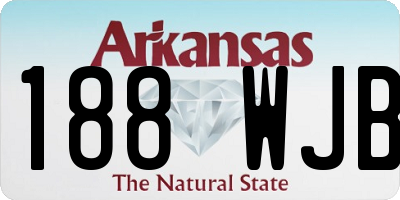 AR license plate 188WJB