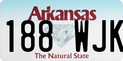 AR license plate 188WJK