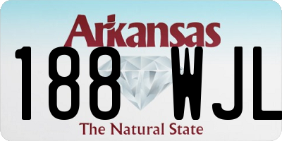 AR license plate 188WJL