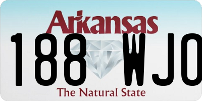 AR license plate 188WJO