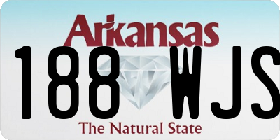 AR license plate 188WJS