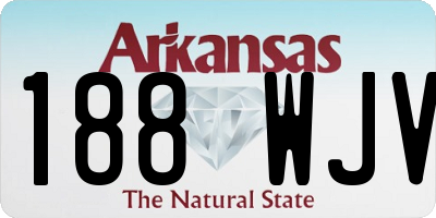 AR license plate 188WJV