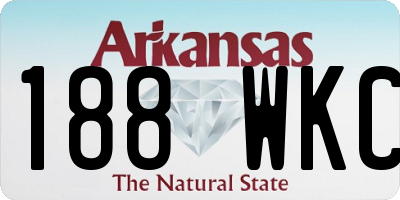 AR license plate 188WKC