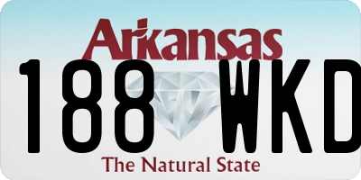 AR license plate 188WKD