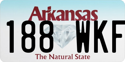 AR license plate 188WKF