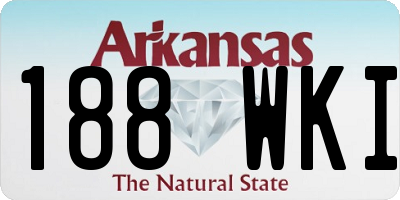AR license plate 188WKI
