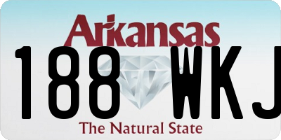 AR license plate 188WKJ