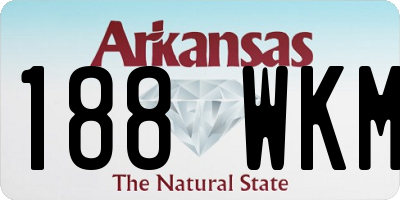 AR license plate 188WKM