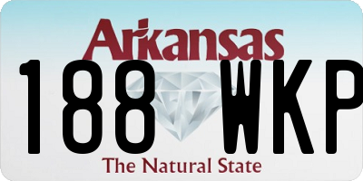 AR license plate 188WKP