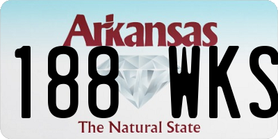 AR license plate 188WKS