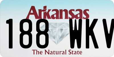 AR license plate 188WKV