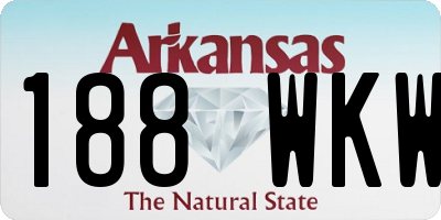 AR license plate 188WKW