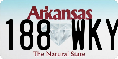AR license plate 188WKY