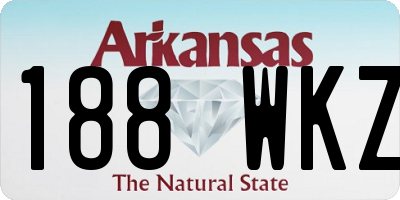AR license plate 188WKZ