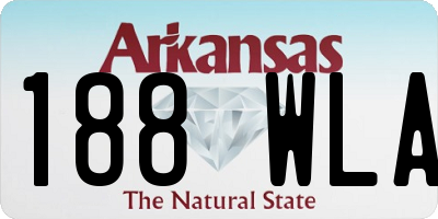 AR license plate 188WLA