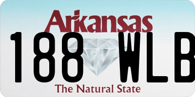 AR license plate 188WLB