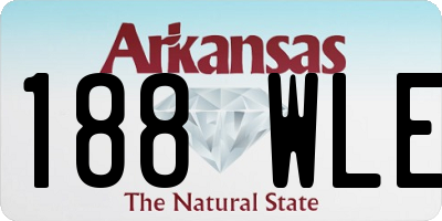 AR license plate 188WLE