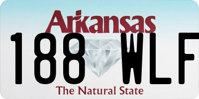 AR license plate 188WLF