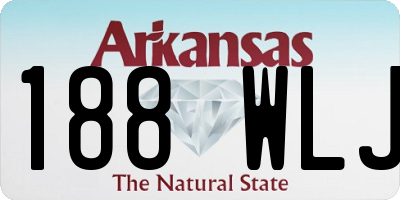 AR license plate 188WLJ