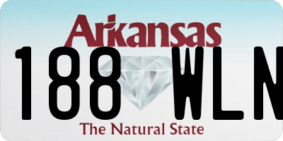 AR license plate 188WLN