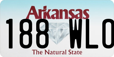 AR license plate 188WLO