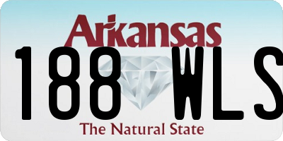 AR license plate 188WLS
